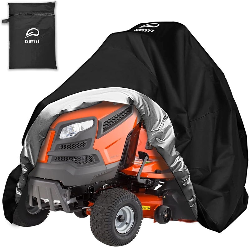 JSDYYYT 420D Riding Lawn Mower Cover Compatible with 42" 46" 48" 54" & up to 54" Deck, Waterproof Heavy Duty Durable (420D-polyester oxford) - Image 1